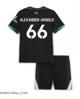 Billige Fotballdrakt Liverpool Alexander-Arnold #66 Replika Bortedraktsett Barn 2024-25 Kortermet (med bukser)